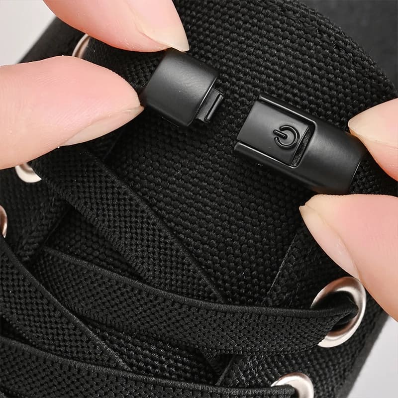 Elastyczne Sznurowadła Bez Wiązania 8mm z Zatrzaskiem dla Dzieci i Dorosłych 👟